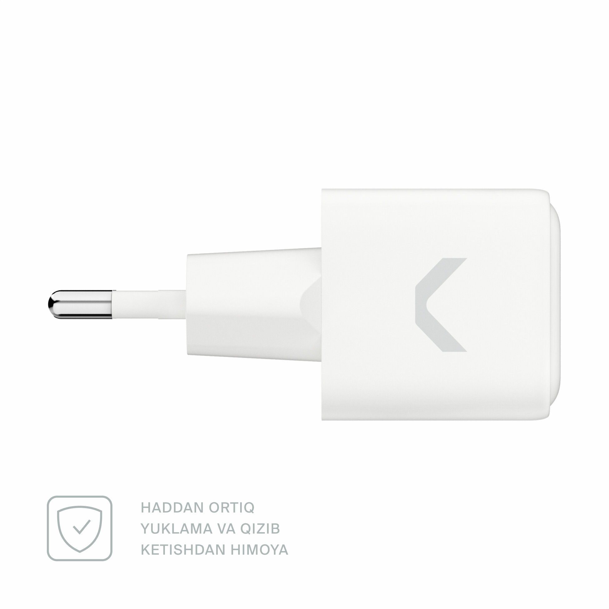 COMMO 35W Mini Charger, GaN, 1xUSB-C, быстрое зарядное устройство 35 Вт, White — фото 1
