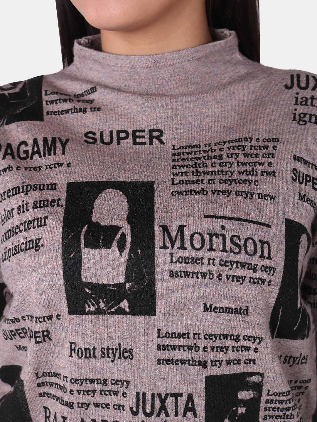 Свитер размер One Size, , бежевый меланж — фото 1