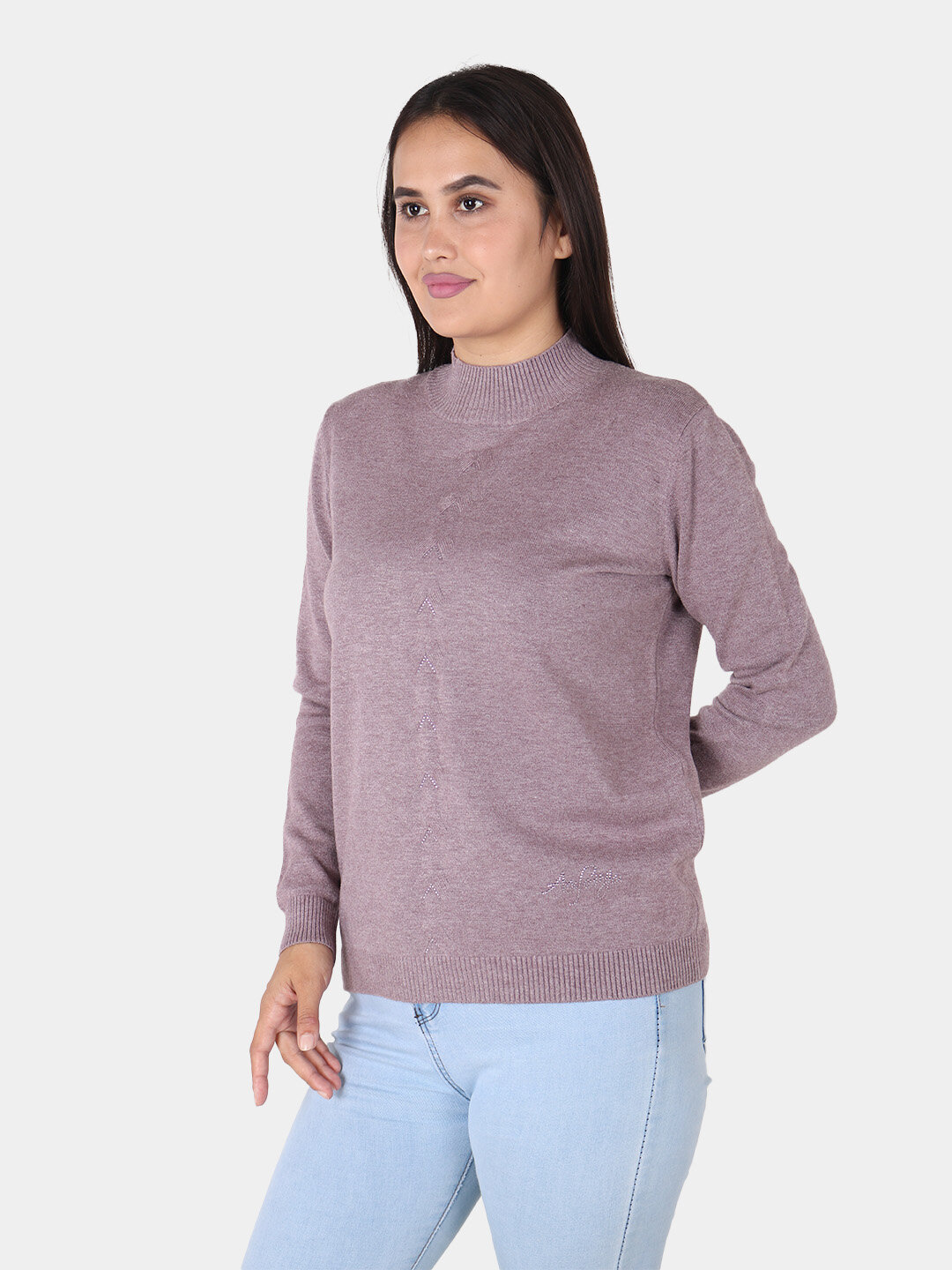 Свитер размер One Size, , бежевый меланж — фото 1