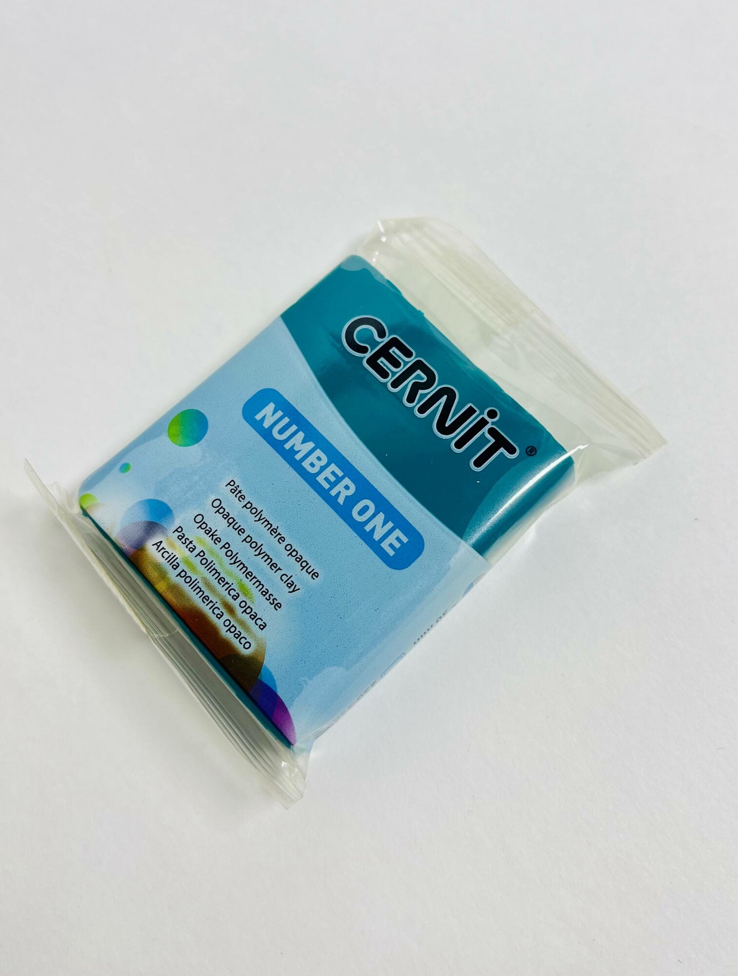 Полимерная глина Cernit Number one "Pine-Green", цвет темно зелёный, 56грамм, для лепки из полимерной глины — фото 1