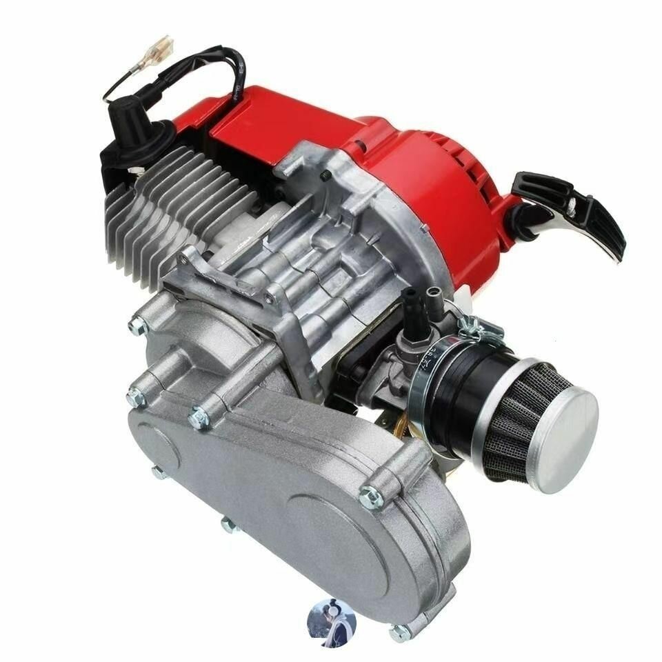 Мотор для детского мотоцикла 49cc 2 тактный ременная передача стартера одноцилиндровый