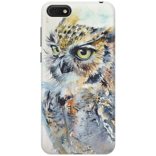 фото Re:paчехол - накладка artcolor для huawei y5 (2018) / y5 prime (2018) / honor 7s / honor 7a с принтом "красочный филин"