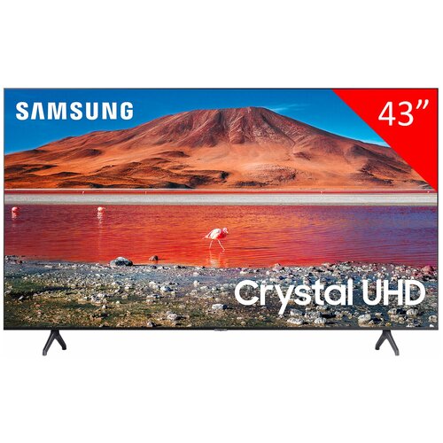 Телевизор SAMSUNG UE43AU7100UXRU 43 109 см 3840x2160 4K 169 SmartTV WiFi Bluetooth серый 18811400₽