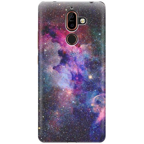 фото Cиликоновый чехол на nokia 7 plus / нокиа 7 плюс с принтом "открытый космос" gosso