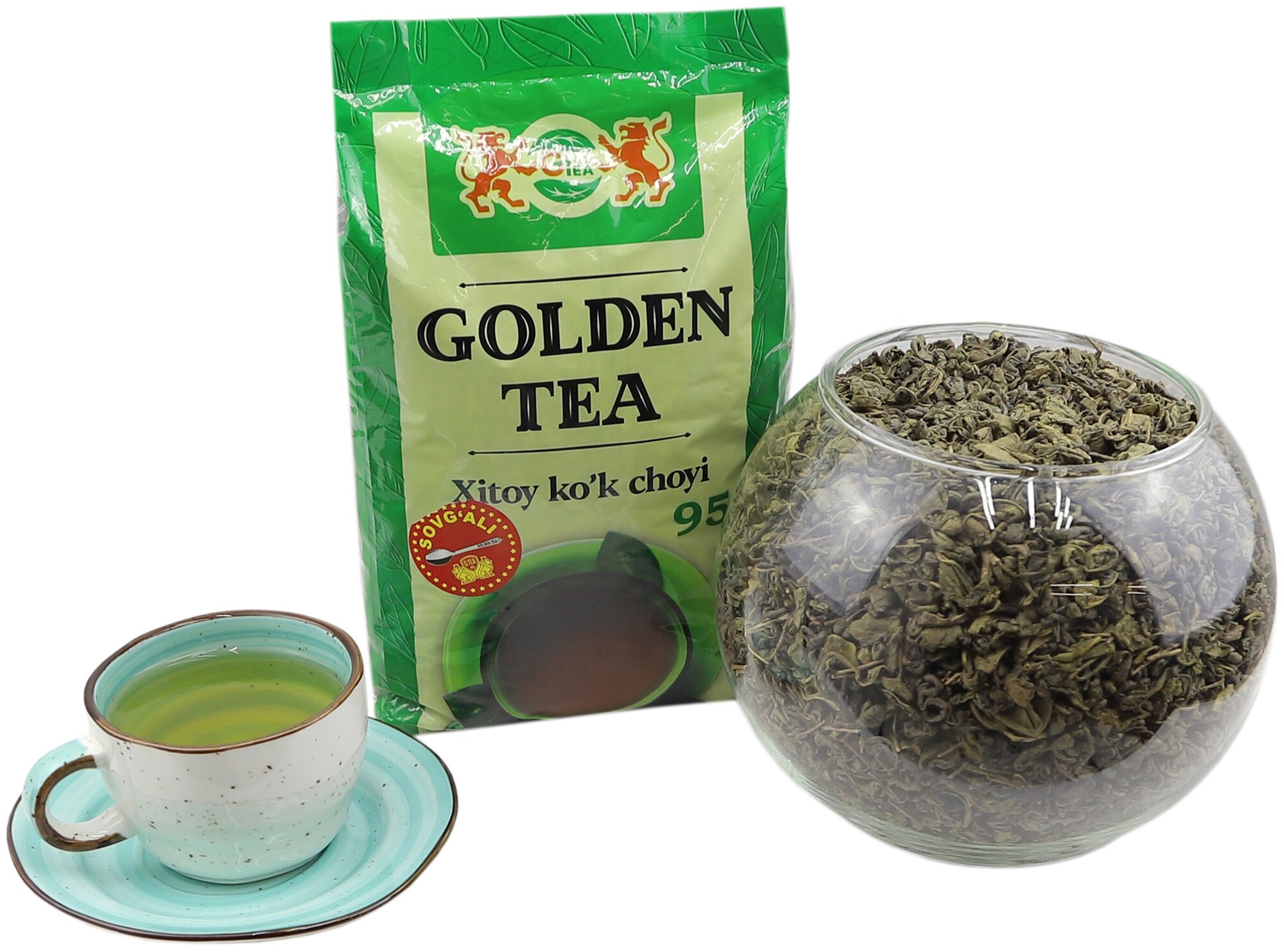 Зеленый чай крупнолистовой №95 Golden Tea (Кок Чой) G14 500гр - фотография № 3