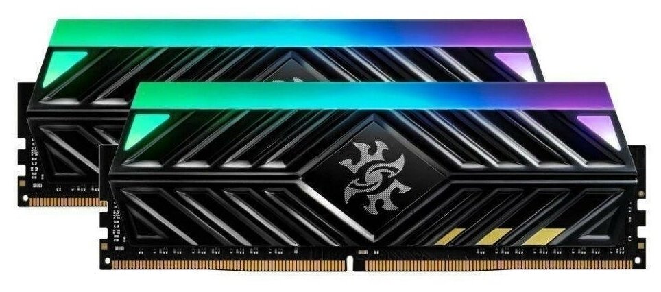 Оперативная память DIMM DDR4 16 Gb 3200 Mhz ADATA XPG SPECTRIX D41 RGB Grey (AX4U32008G16A-DT41) PC4-25600 , KIT 2x 8Gb