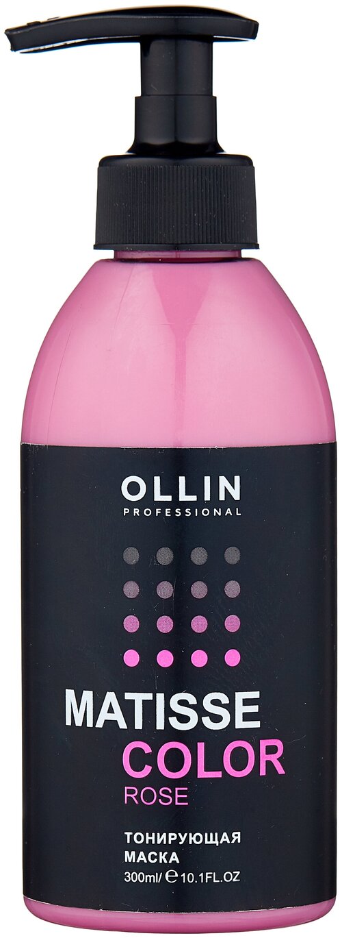 OLLIN Professional Matisse Color Rose Маска для волос тонирующая, 300 мл, бутылка