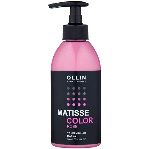 OLLIN Professional Matisse Color Rose Маска для волос тонирующая, 300 мл, бутылка