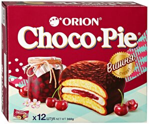 Пирожное Choco Pie Cherry, 360 г, 12 шт. в уп.