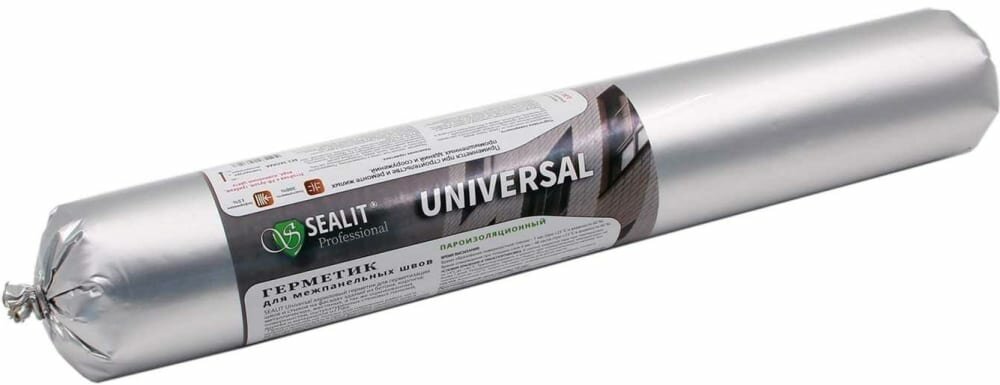 Sealit Universal акриловый герметик для межпанельных швов широкого спектра, 900 гр, Серый 117003