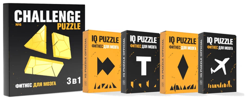 IQ головоломки Набор пазлов №6 GEEK PUZZLE / IQ Puzzle (5 в 1)