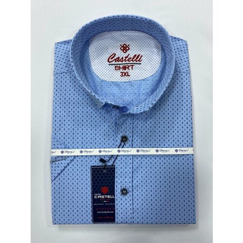 Рубашка Castelli, размер 5XL(66), голубой