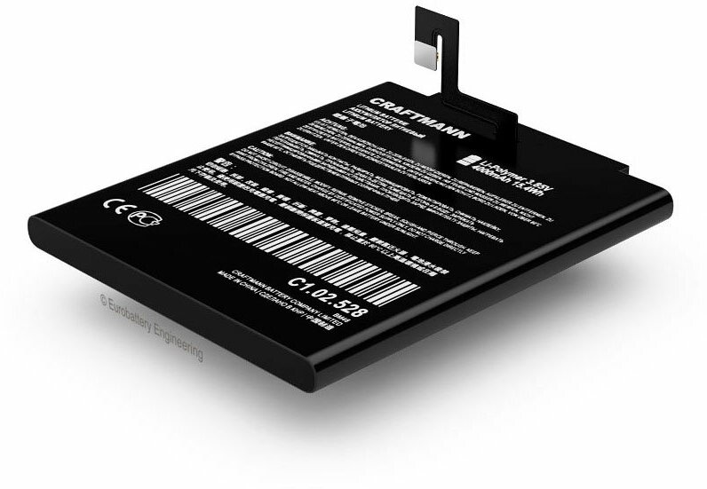 Аккумулятор Craftmann 4000 мАч для Xiaomi REDMI NOTE 3/REDMI NOTE 3 PRO/REDMI NOTE 3 PRO SE (BM46) — фото 1