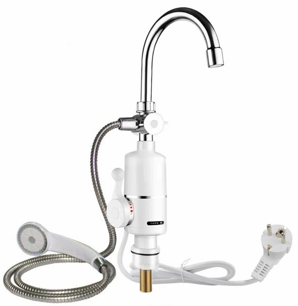 Кран водонагреватель проточный электрический / смеситель проточный водонагреватель EP-3 с душевой лейкой - фотография № 1