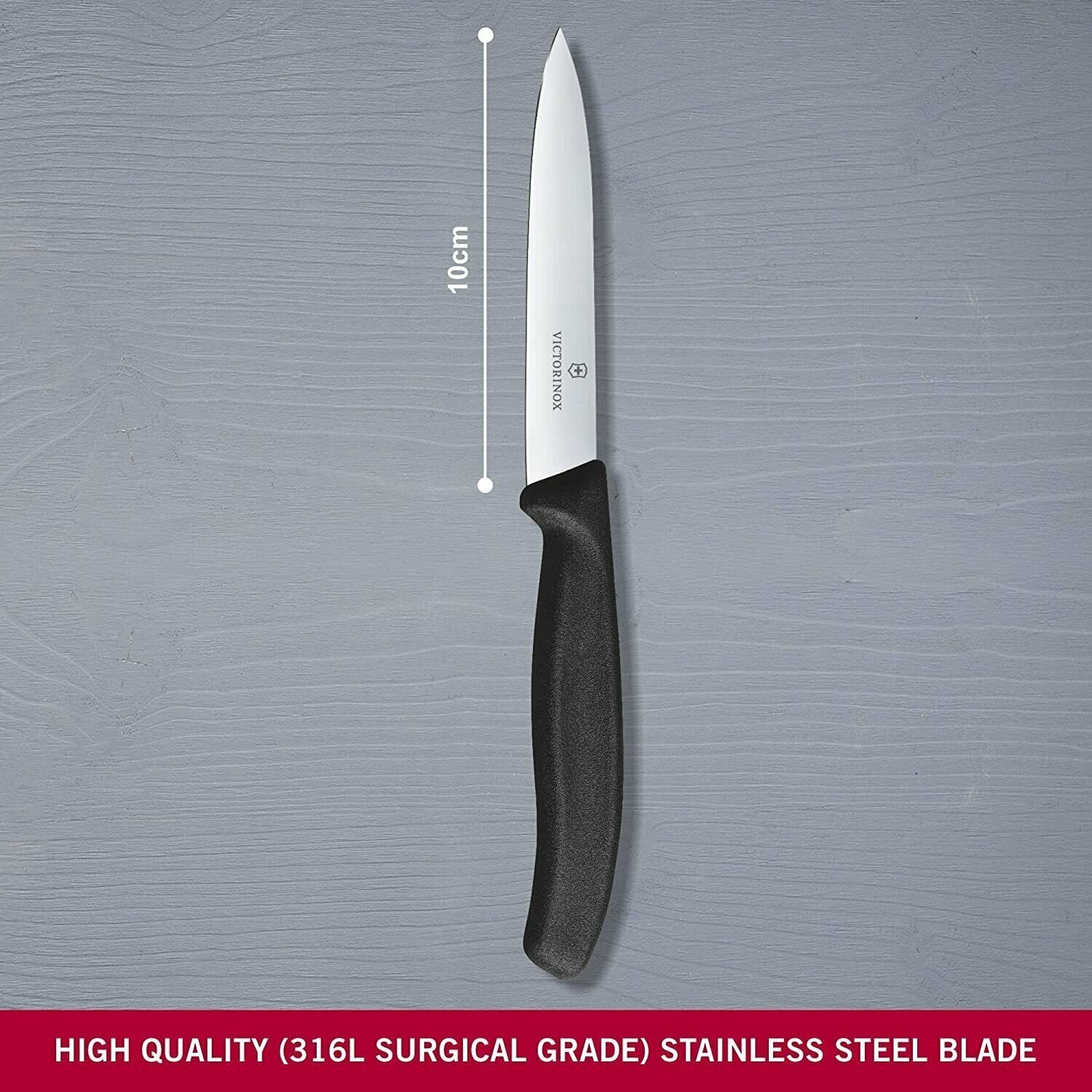 Нож кухонный Victorinox Swiss Classic (6.7703) стальной для чистки овощей и фруктов лезв.100мм пряма - фото №6