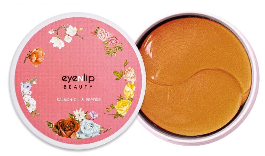 Eyenlip Hydrogel Eye Patch Salmon Oil & Peptide Гидрогелевые патчи для глаз с пептидами и лососевым маслом, 60 штук