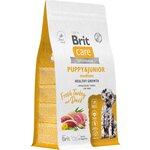 Сухой корм для щенков средних пород Brit Care Dog Puppy&Junior M Healthy Growth, с индейкой и уткой - изображение