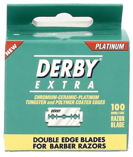 Лезвия для Т-образного станка DERBY Extra Platinum, серый.., 100 шт ...