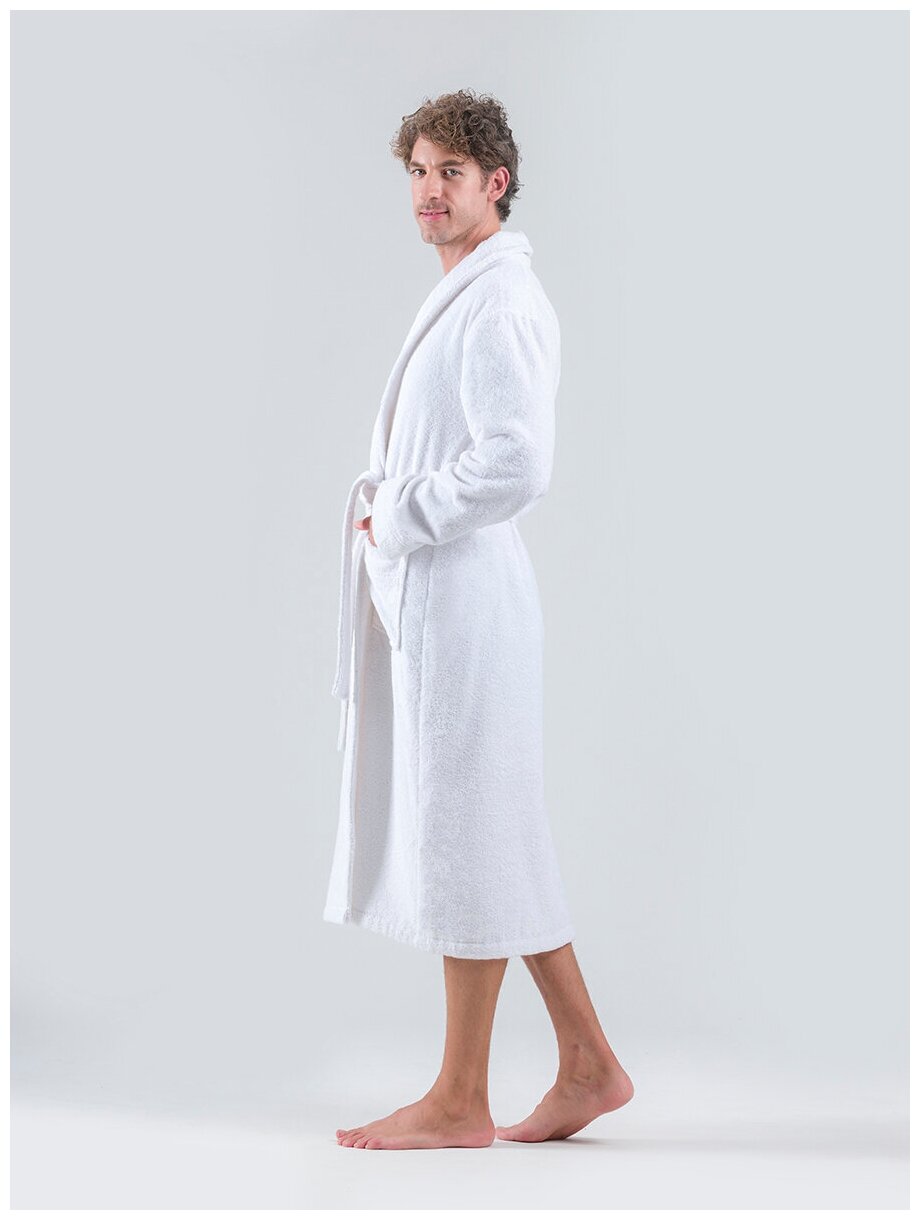 Karna Банный халат Leon цвет: белый (3XL) - фотография № 4