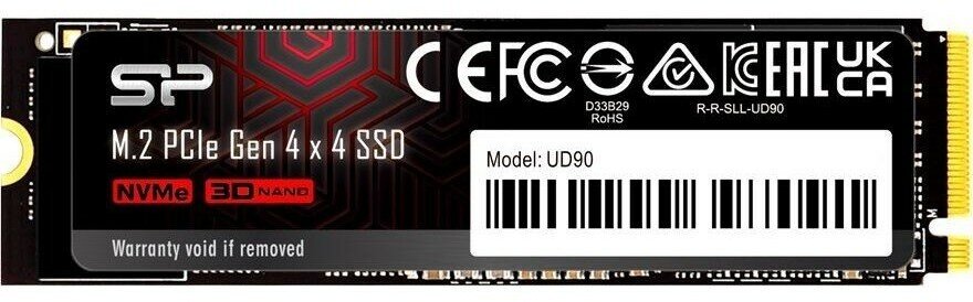 Silicon Power накопитель SSD PCI-E 4.0 x4 500Gb SP500GBP44UD9005 M-Series UD90 M.2 2280