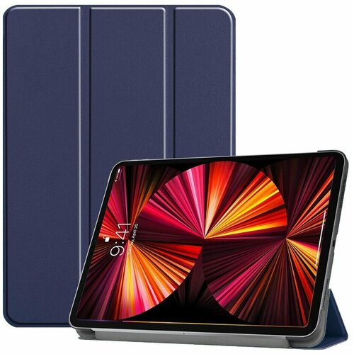 Планшетный чехол для iPad Pro 11 (2th Gen, 3th Gen, 4th Gen) (темно-синий) tablet case for apple ipad mini 1 2 3 4 5 7 9 auto wake sleep funda ipad mini 2th 3th 4th 5th generation flip stand smart cover