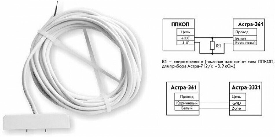 проводной датчик протечки ZONT Астра 361