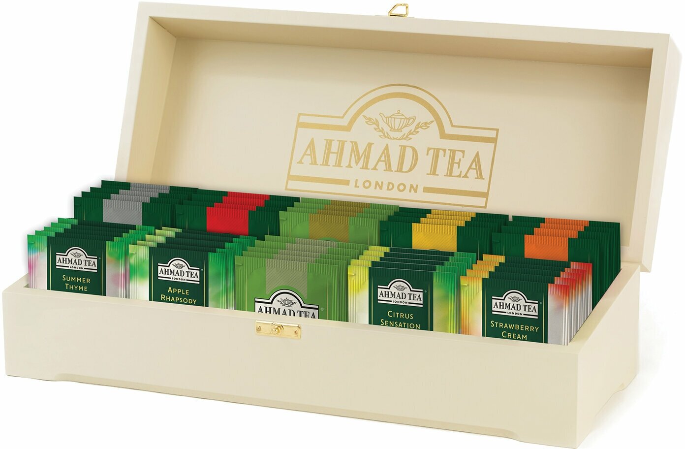 Чайное ассорти Ahmad Tea Коллекция Ahmad Tea в шкатулке из дерева в пакетиках, 190 г - фото №12