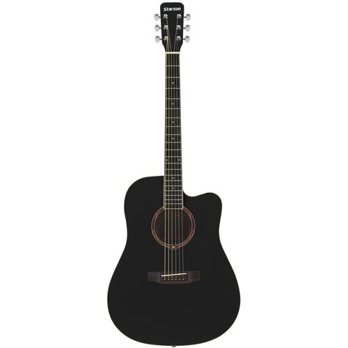 Акустическая гитара STARSUN DG120c-p Black