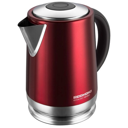 Чайник REDMOND RK-M148, красный/серебристый
