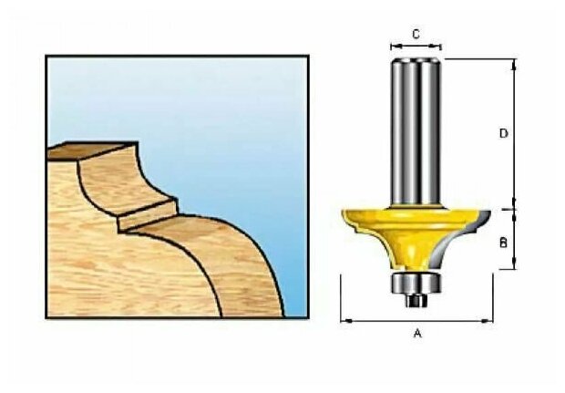 Фреза классическая 31.8х14.38х8х32х2Т Makita D-11617