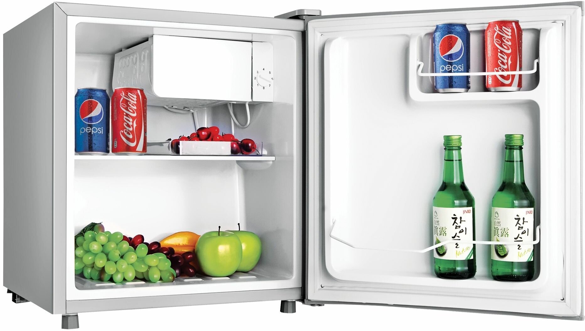 Холодильник однокамерный BBK RF-049 серебристый - фото №2