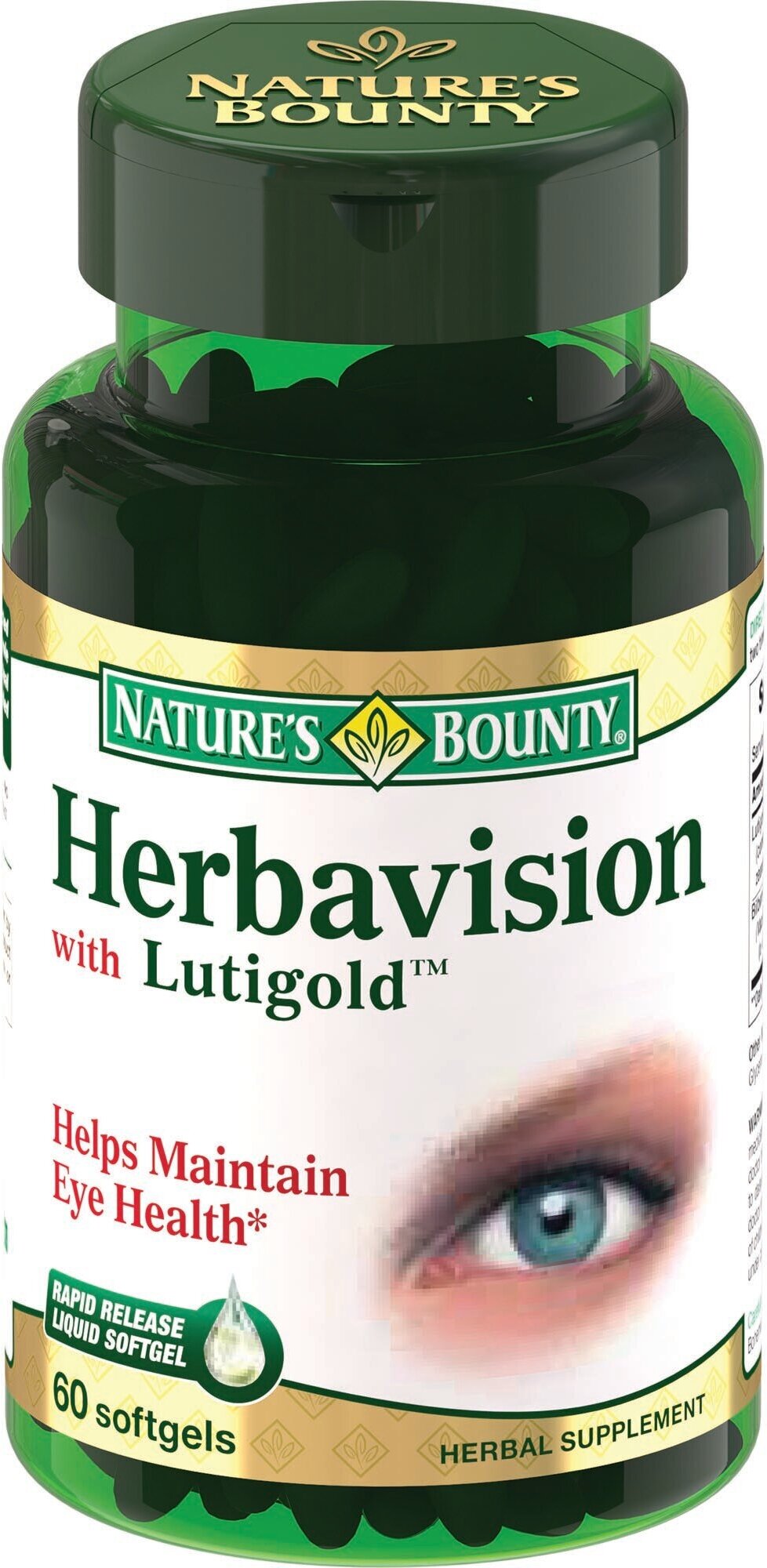 Nature's Bounty (Нэйчес баунти) Herbavision with Lutigold капсулы 60 шт. Nature's Bounty US - фото №5