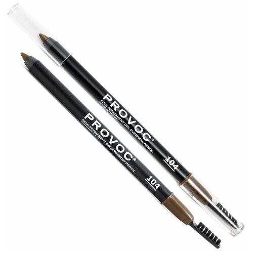 Provoc    Semi-Permanent Gel Eyebrow Pencil Waterproof,  104