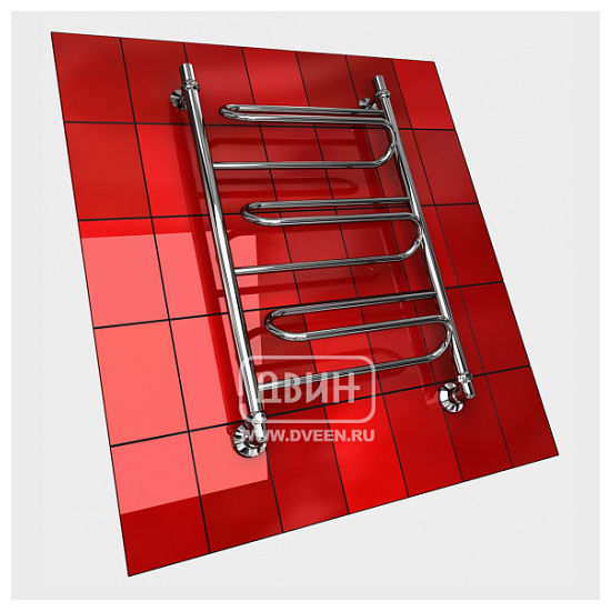 Полотенцесушитель двин "W" 500х600 мм, 1"