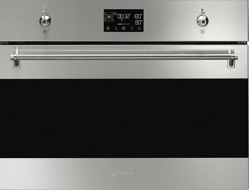 Компактный духовой шкаф с пароваркой Smeg SO4302S3X