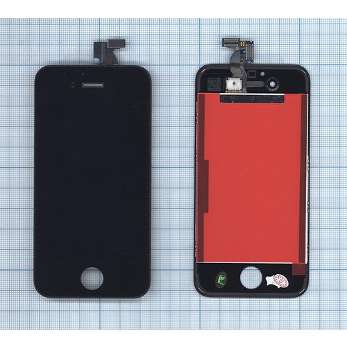 шлейф для apple iphone 4s с кнопкой home черный Дисплей для Apple iPhone 4S черный