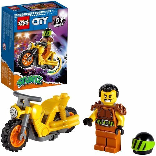 Конструктор LEGO City Stuntz Разрушительный трюковый мотоцикл конструктор lego city трюковый самолет