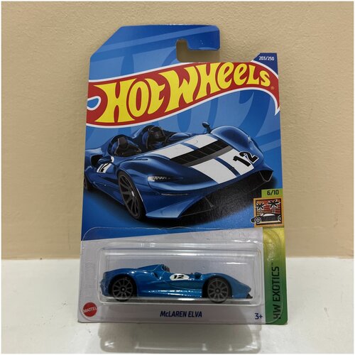 Детская машинка 1:64 Hot Wheels Редкая модель MCLAREN ELVA из серии HW EXOTICS модель коллекционная детская машинка 1 64 hot wheels редкая модель lotus emira из серии hw exotics модель коллекционная 2022 оригинал