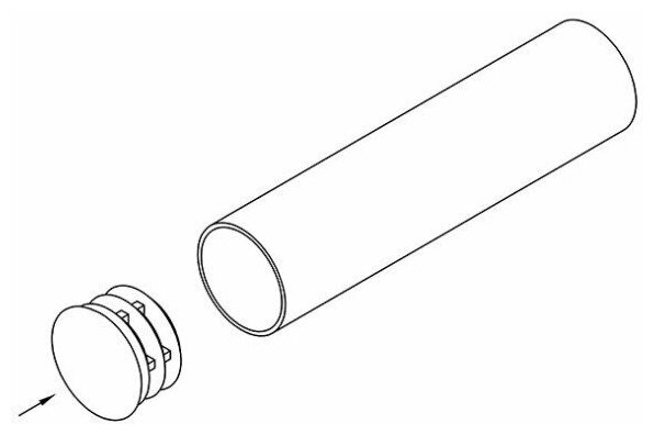 8шт Заглушка металлопластиковая для трубы, Артикул: JK-08 - фотография № 4