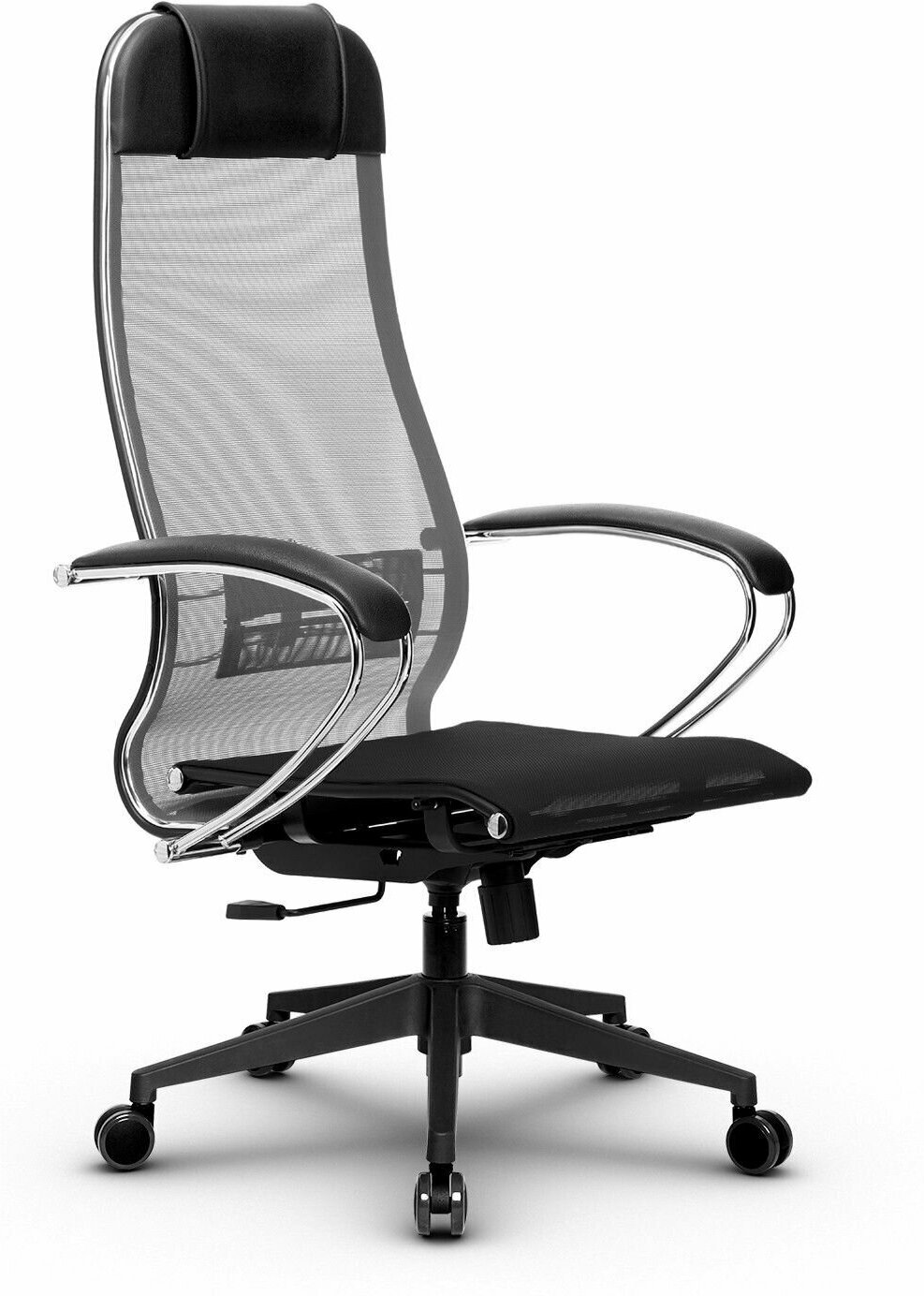 Компьютерное офисное кресло Metta Комплект 4, осн. 002 (17832), Серое/Черное