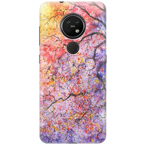 фото Re:paчехол - накладка artcolor для nokia 6.2 / 7.2 с принтом "лето в ветках"