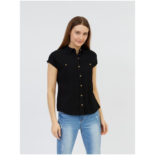 фото Рубашка zolla, размер xl, 99 black (черный)