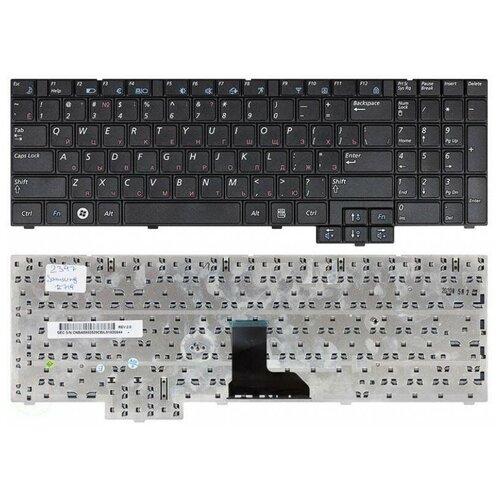 Клавиатура для ноутбука Samsung R519 R528 R530 R540 R618 R620 R525 R719 RV510 RV508 черная 221000₽