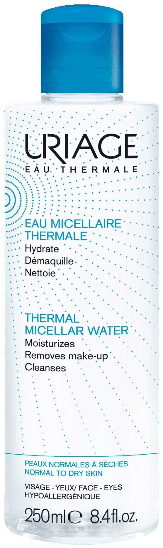 Мицеллярная вода для сухой и нормальной кожи Uriage Eau Thermale Micellaire Вода 250 мл