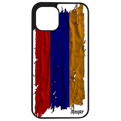 фото Чехол для мобильного apple iphone 12 pro, "флаг армении на ткани" государственный utaupia