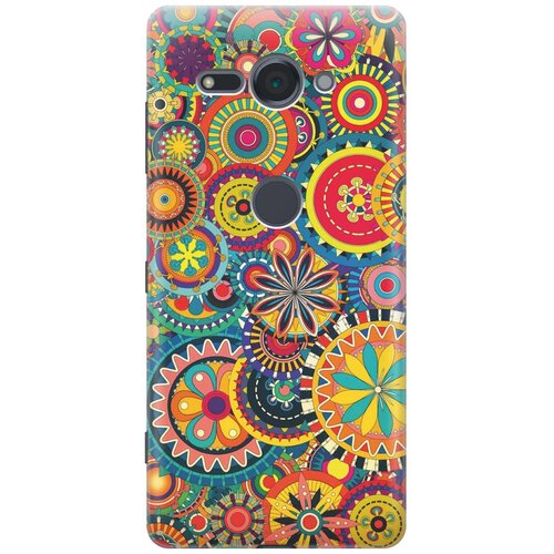 фото Re:pa накладка transparent для sony xperia xz2 compact с принтом "яркий узор"