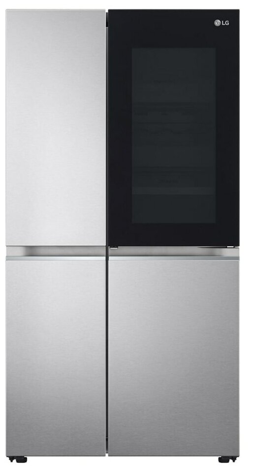 Холодильник LG GC-Q257CAFC, нержавеющая сталь