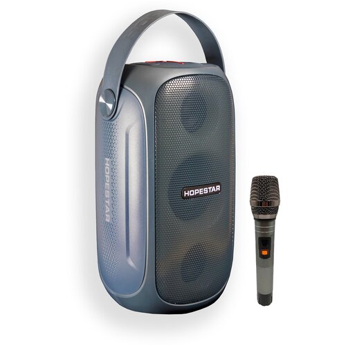 Портативная Колонка Hopestar Party 200 с беспроводным микрофоном Синяя 688800₽