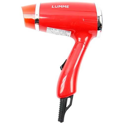 Фен LUMME LU-1057, красный коралл lumme lu 1057 синий сапфир фен