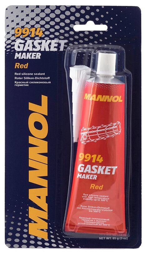 Герметик силиконовый MANNOL 0,085кг 9914 Gasket Maker Red (-50 до +300)